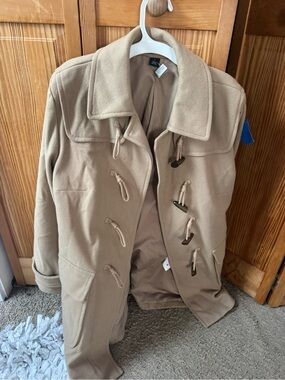 GAP Beige Toggle Pea Coat